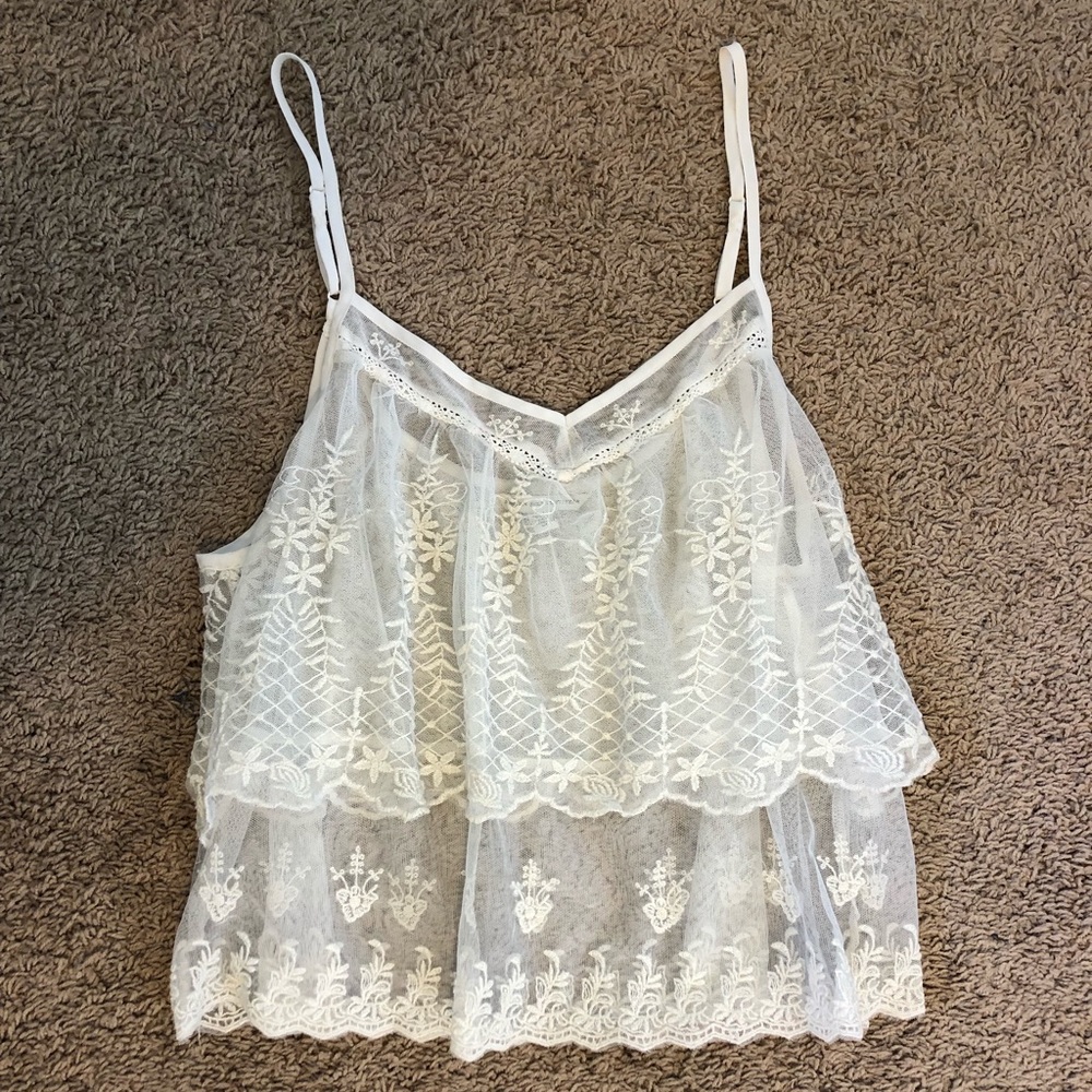 Summer embroidered tank